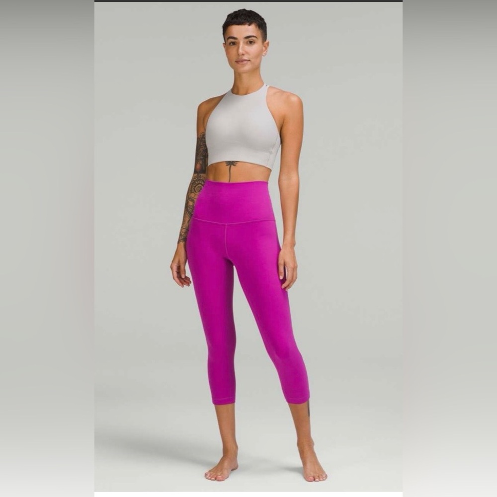 Lululemon Like a Cloud High-Neck Longline Bra *Light Support Seal Grey size 2